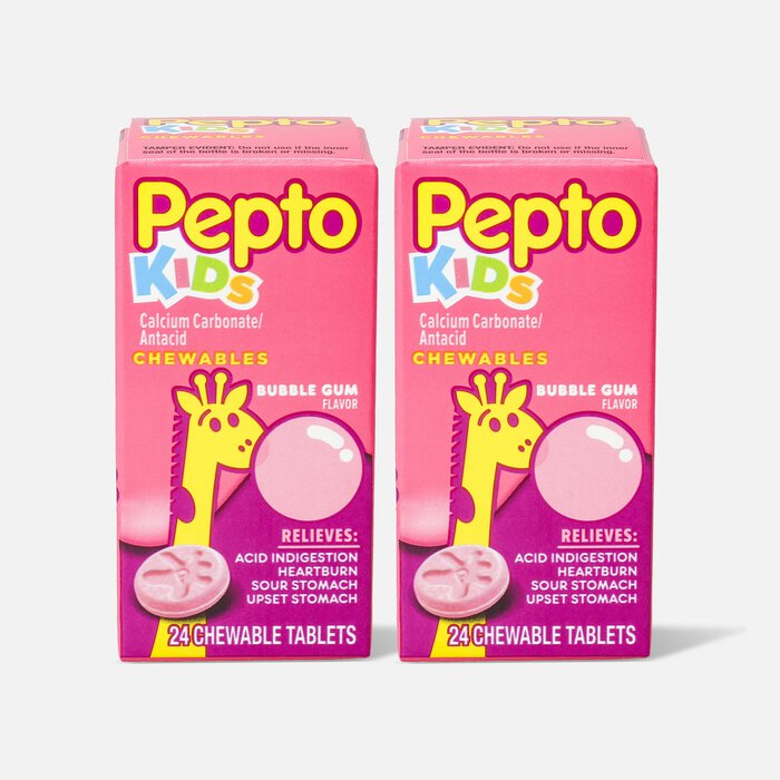 Pepto Children's Chew Tabs, Bubblegum, 24 ct. (2-Pack), , large