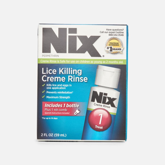 Nix Lice Killing Crème Rinse with Nit Comb, 2 fl oz., , large