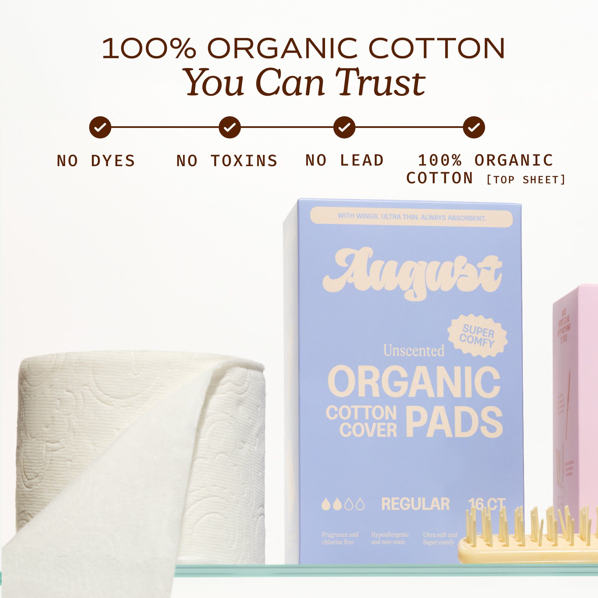 August Regular Pads, 16 ct., , large