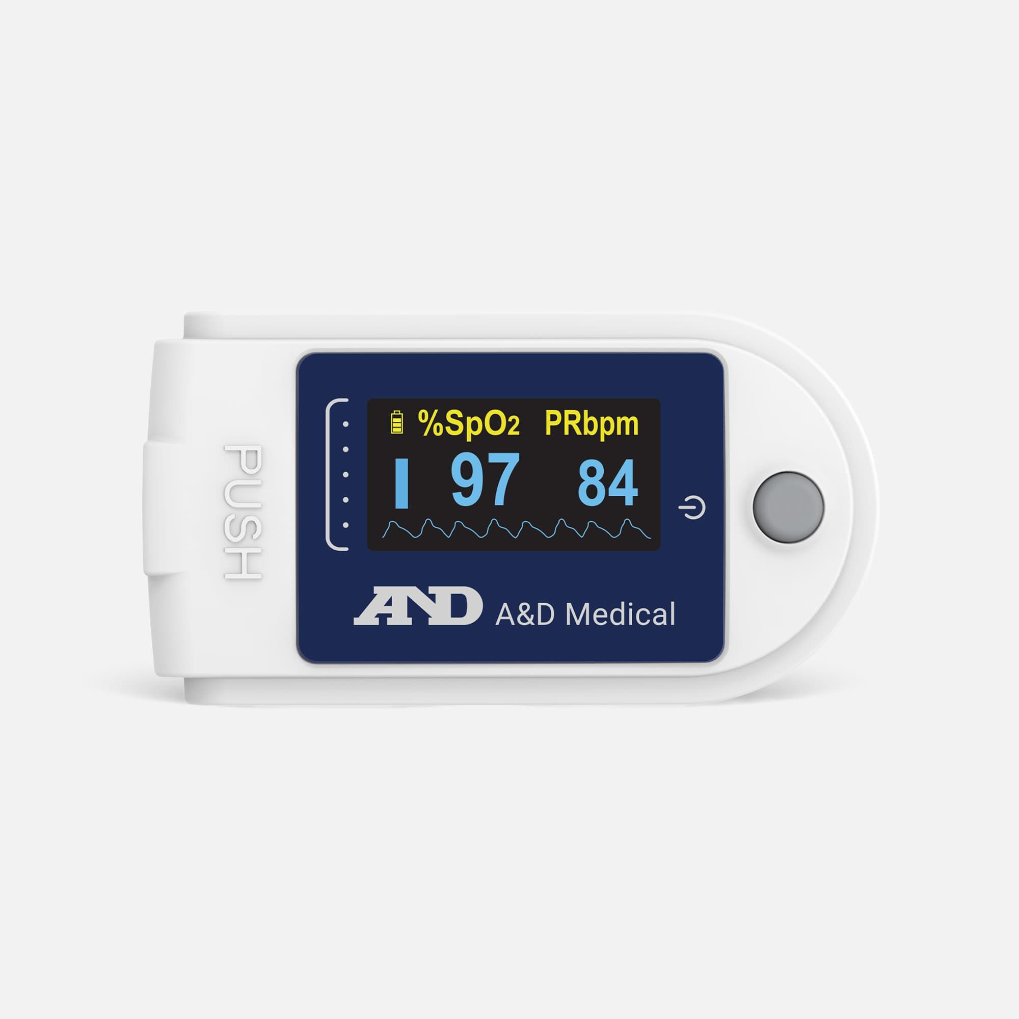 A&D Medical Essential Wireless Fingertip Pulse Oximeter, , large