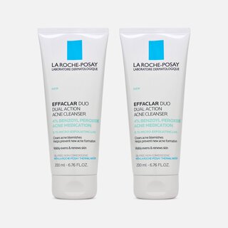 La Roche-Posay Effaclar Duo Acne Face Wash with Benzoyl Peroxide, 6.7 fl oz. (2-Pack)