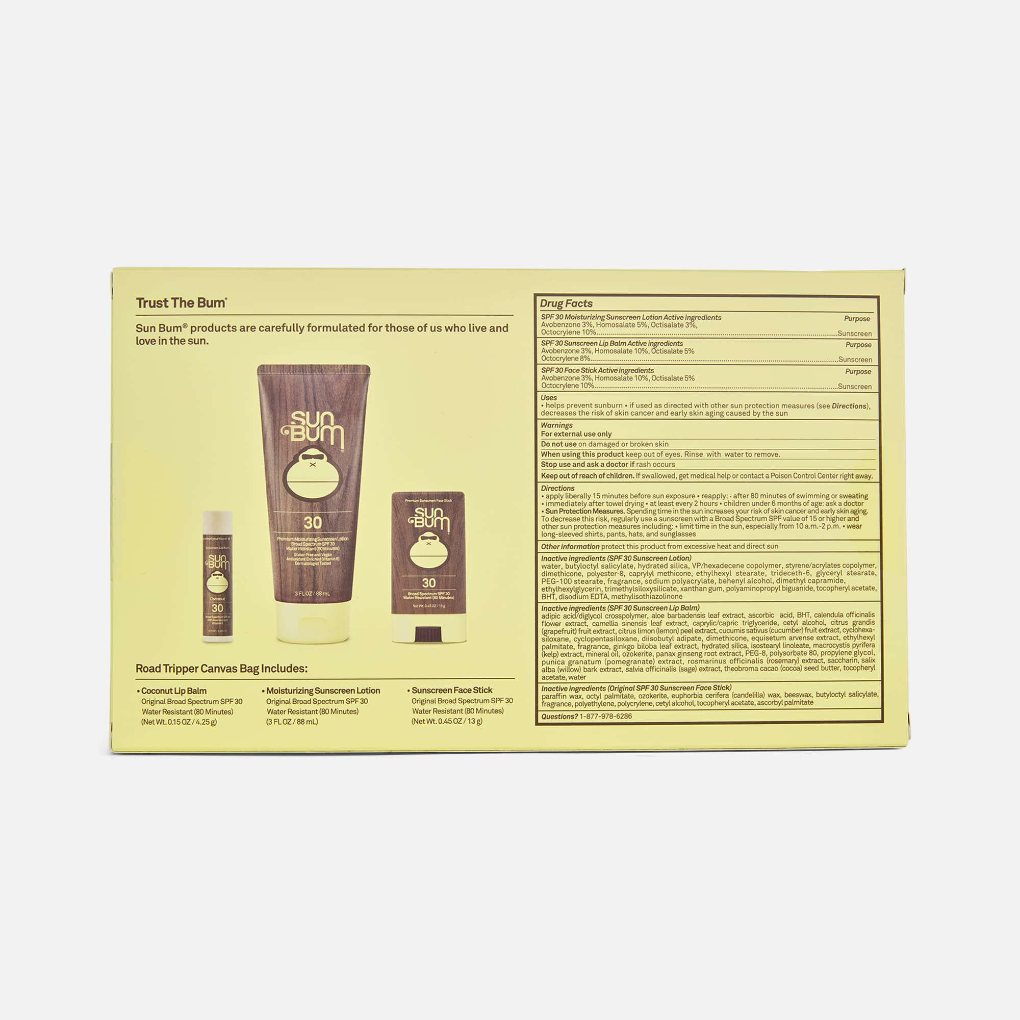 Sun Bum Road Tripper Sunscreen Kit, SPF 30, , large