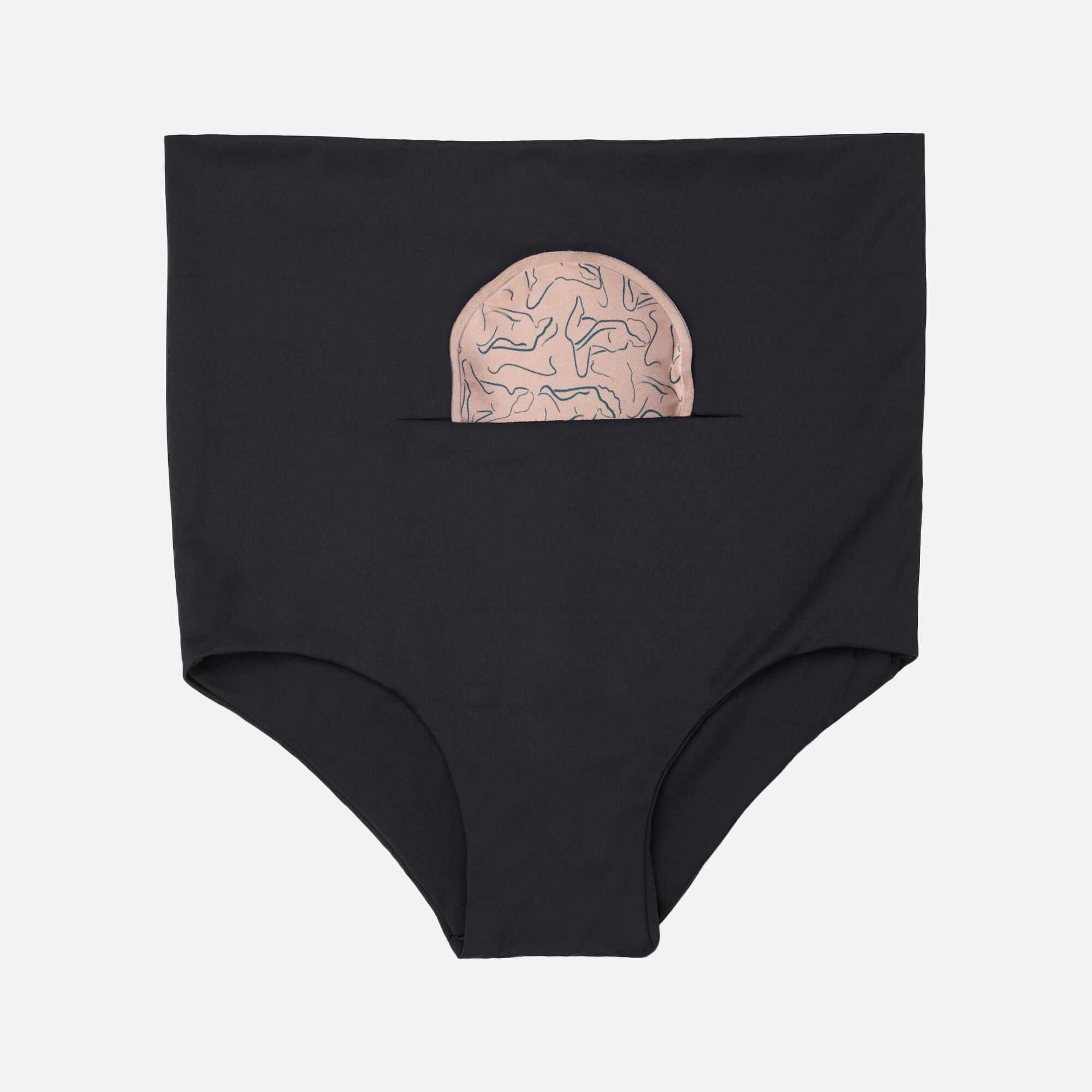 Nyssa FourthWear Postpartum Recovery Underwear & Between Legs Ice/Heat Pack, Black, , large