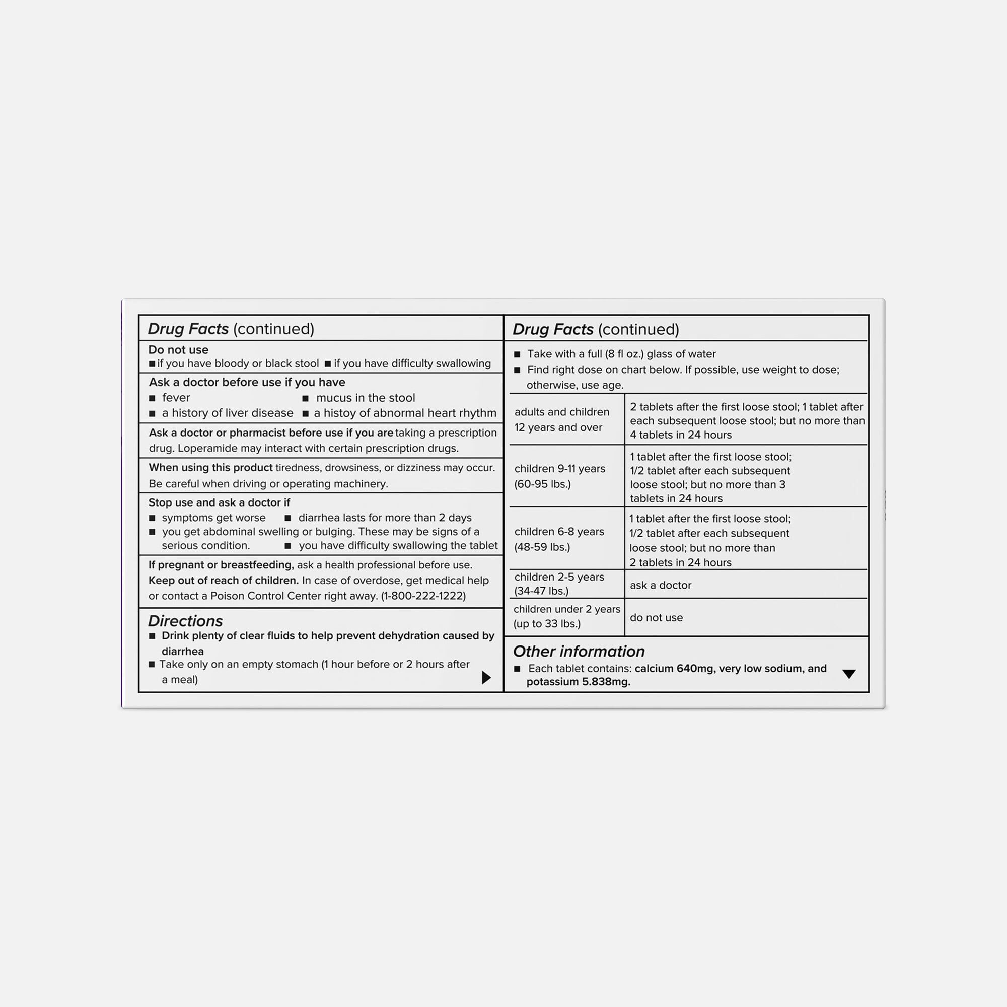 Caring Mill™ Anti-Diarrheal Loperamide Tablets, 24 ct., , large