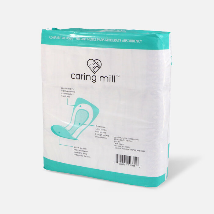 Caring Mill™ Incontinence Pads for Women, 66 ct., , large