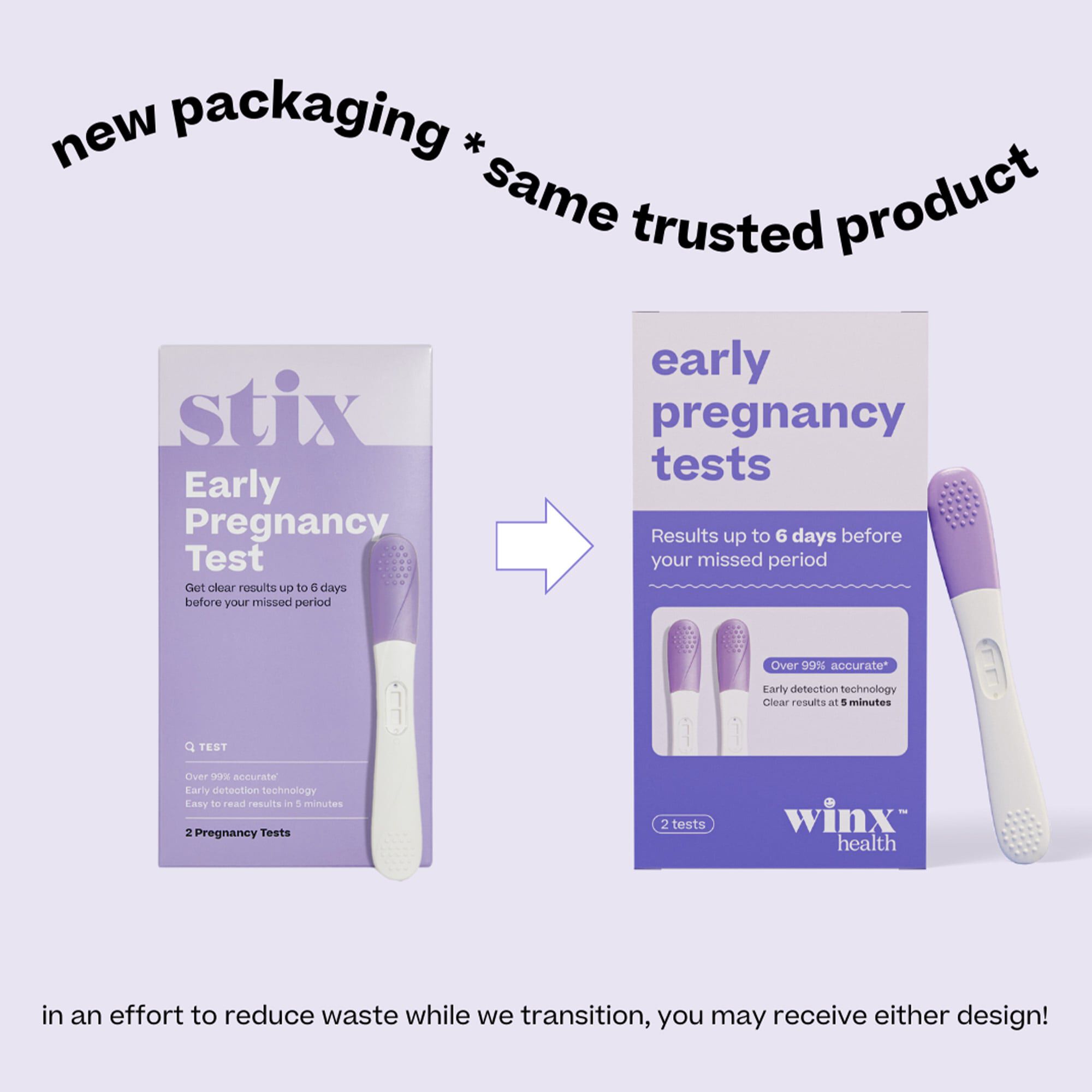 Winx Health Early Pregnancy Test, 2-pack, , large