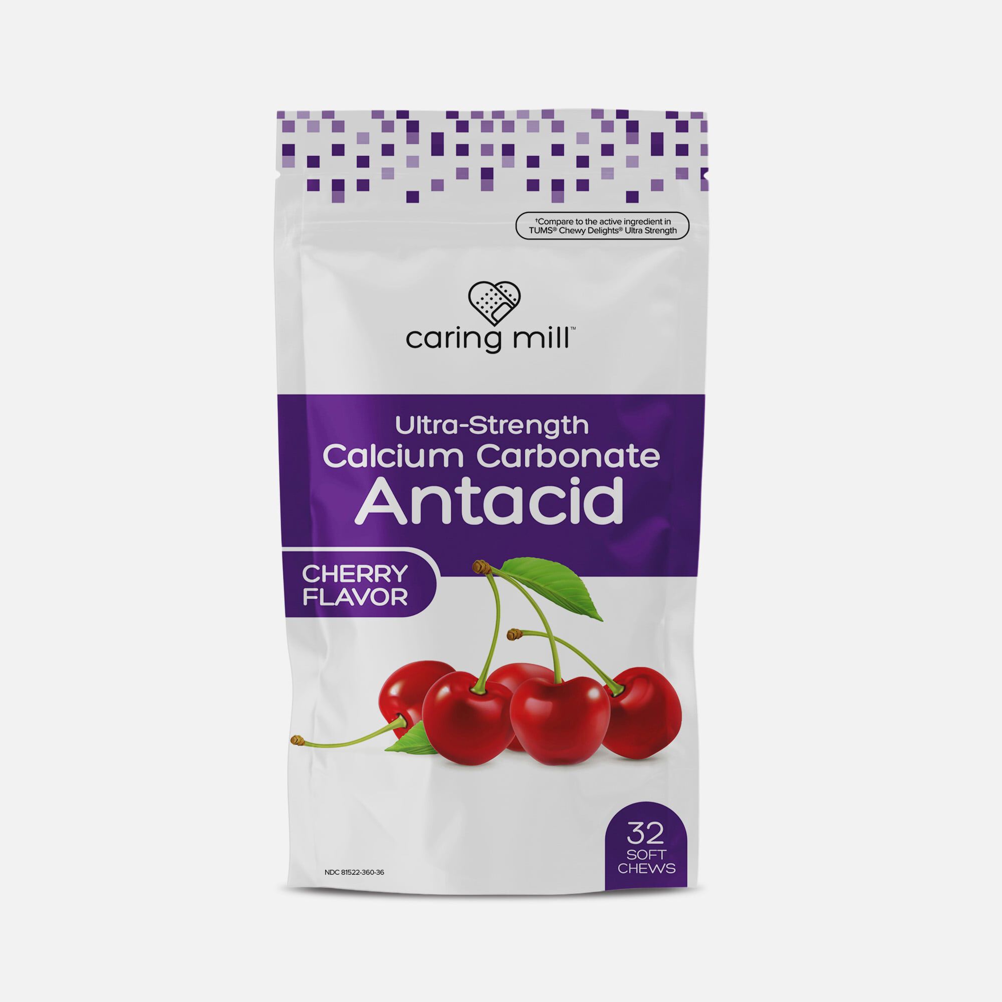 Caring Mill™ Antacid Soft Chews, Cherry, 32 ct., , large