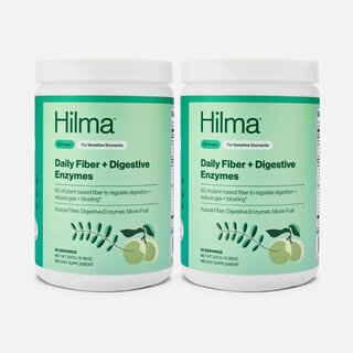 Hilma Daily Fiber Supplement + Digestive Enzymes, 10 oz., 30 servings (2-Pack)