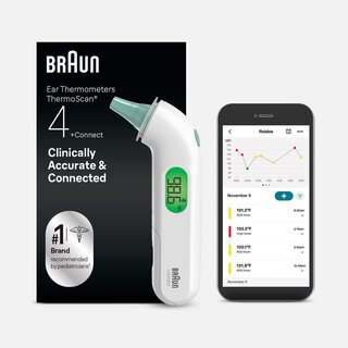 Braun ThermoScan® 4+ Connect Ear Thermometer