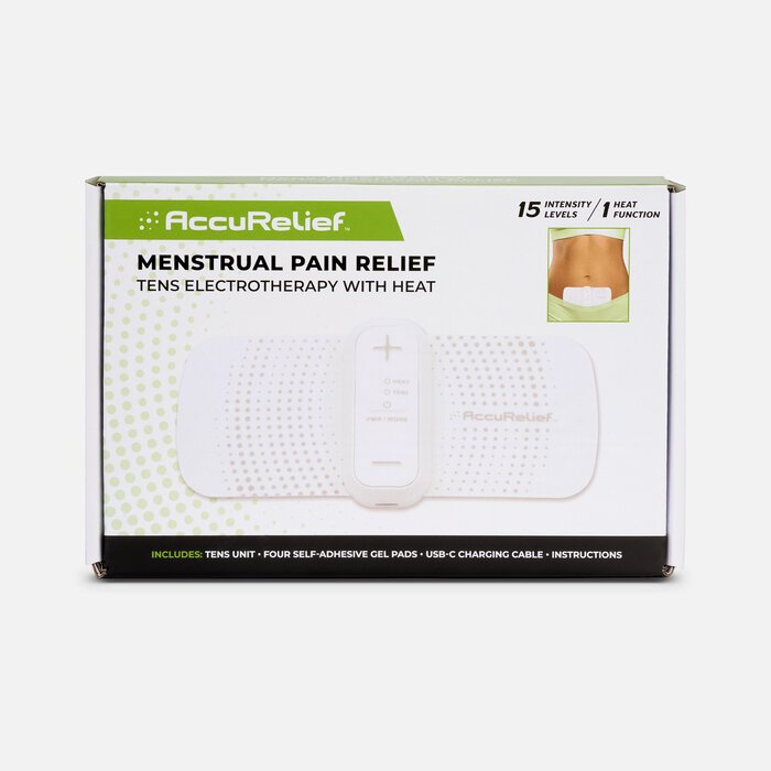 AccuRelief™ Menstrual Pain Relief TENS Electrotherapy with Heat, , large
