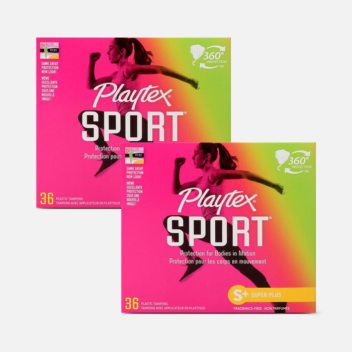 Playtex Sport Super Plus Tampons, Unscented, 36 ct. (2-Pack), , large