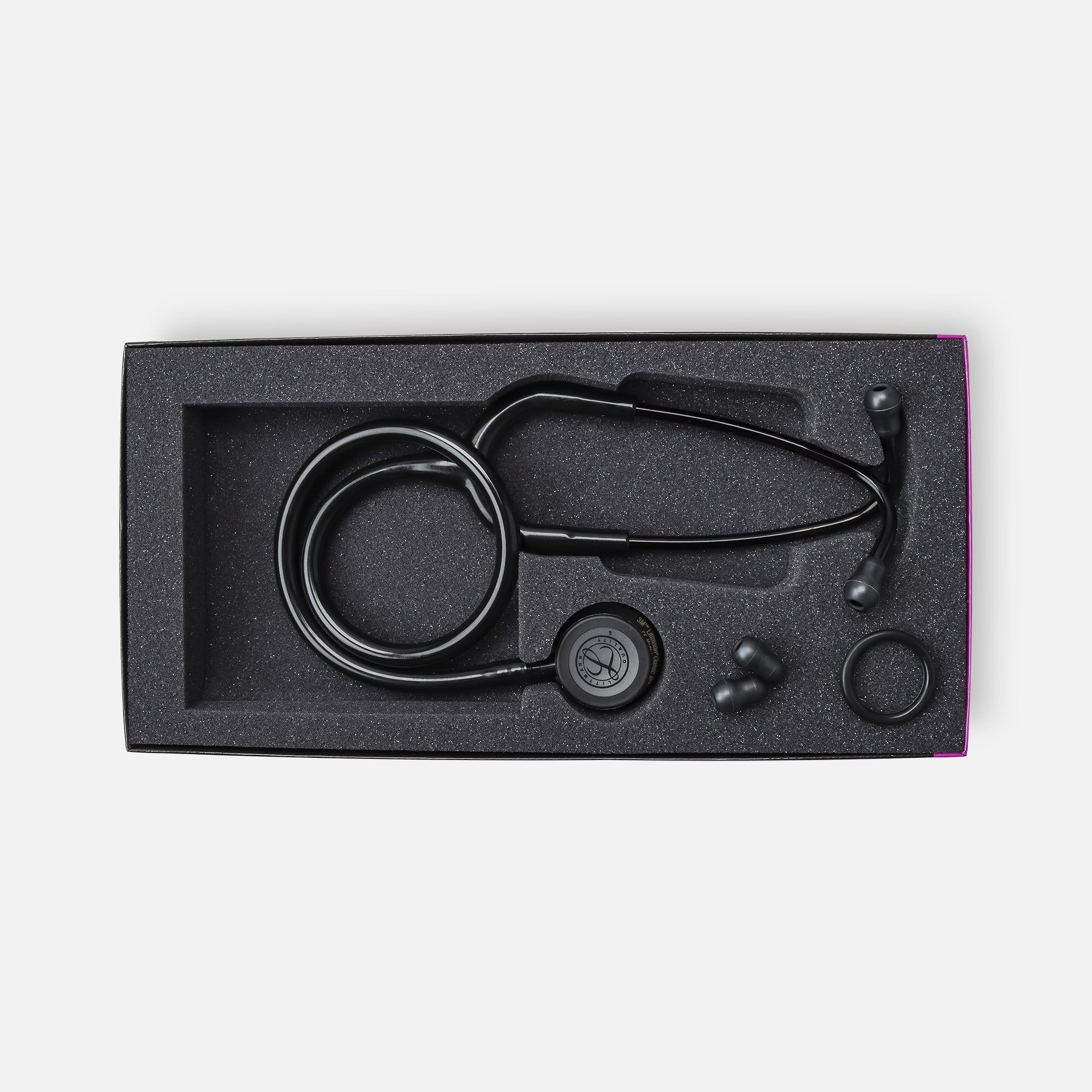 Littmann Classic III Stethoscope, Black Tube with Black Edition Chestpiece, 27", , large