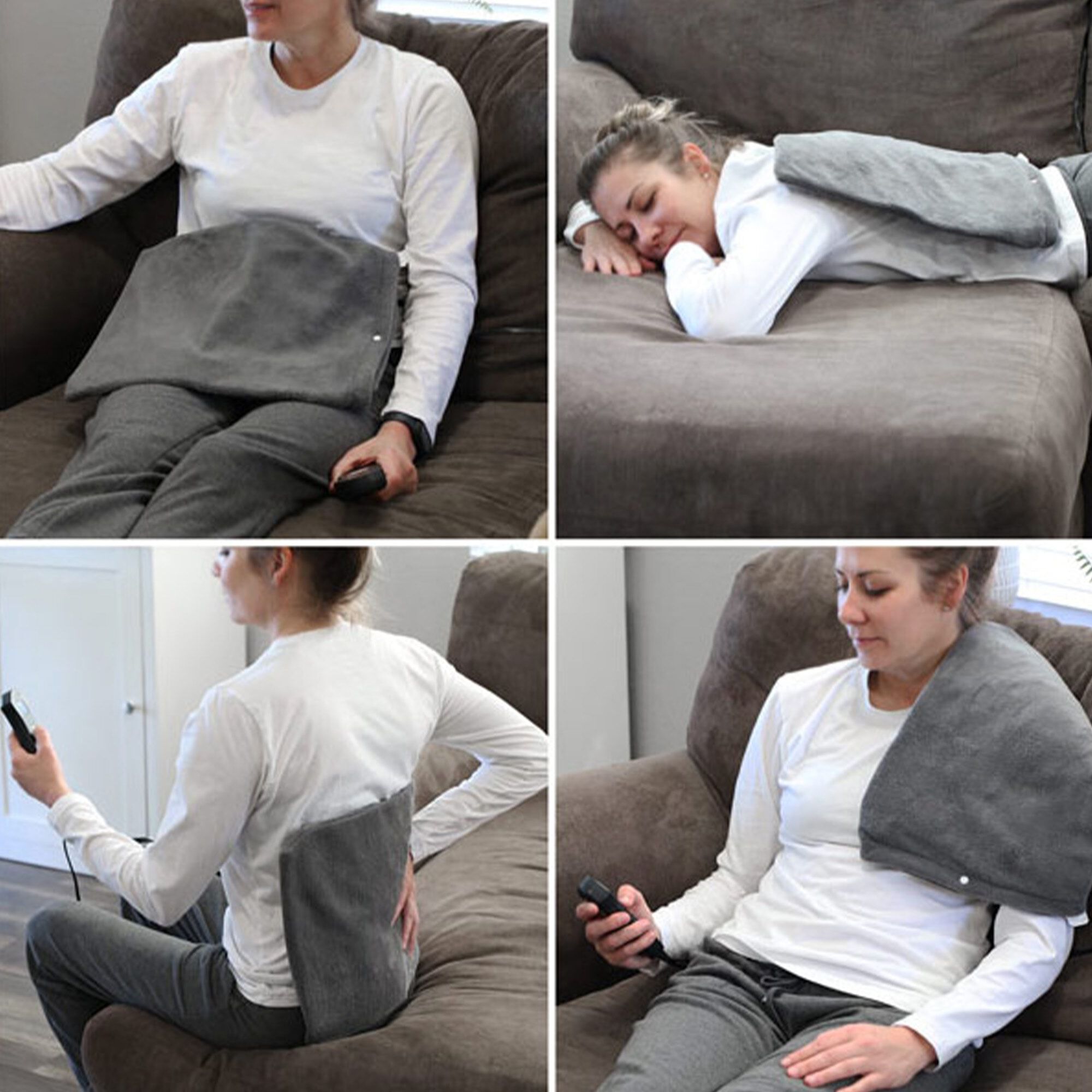 DMI Digital Heating Pad with Moist Heat Insert, Dark Gray, 12" x 15", , large