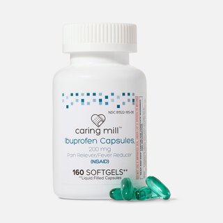Caring Mill™ Ibuprofen Liquid Gels Pain Reliever/ Fever Reducer (NSAID), 160 ct.