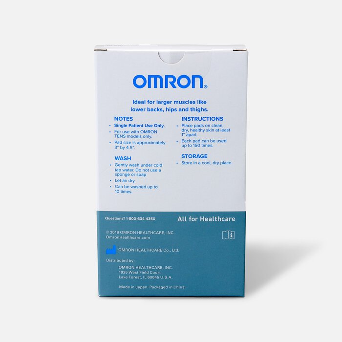 OMRON ElectroTHERAPY Pain Relief Long Life Pads™, Large, 2 ct., , large