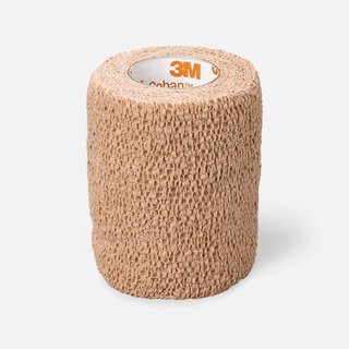 Nexcare No Hurt Self-Adherent Wrap, 3 in x 80 in, Tan