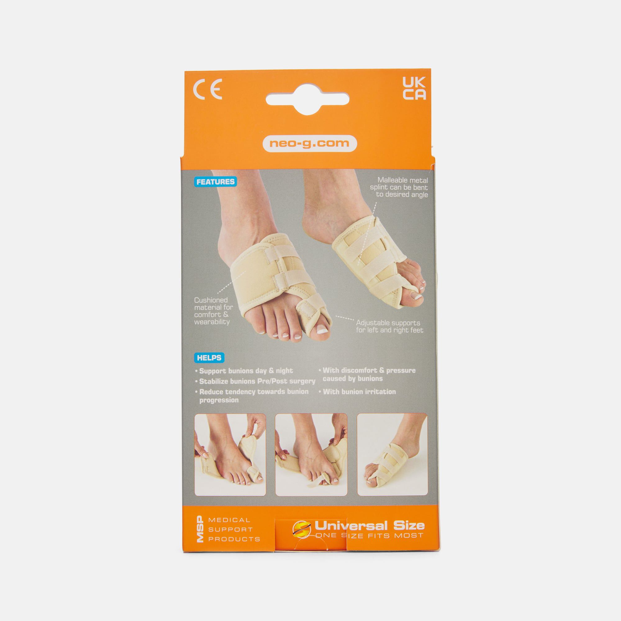 Neo-G Bunion Hallux Valgus Soft Support, One Size, 2 ct., , large