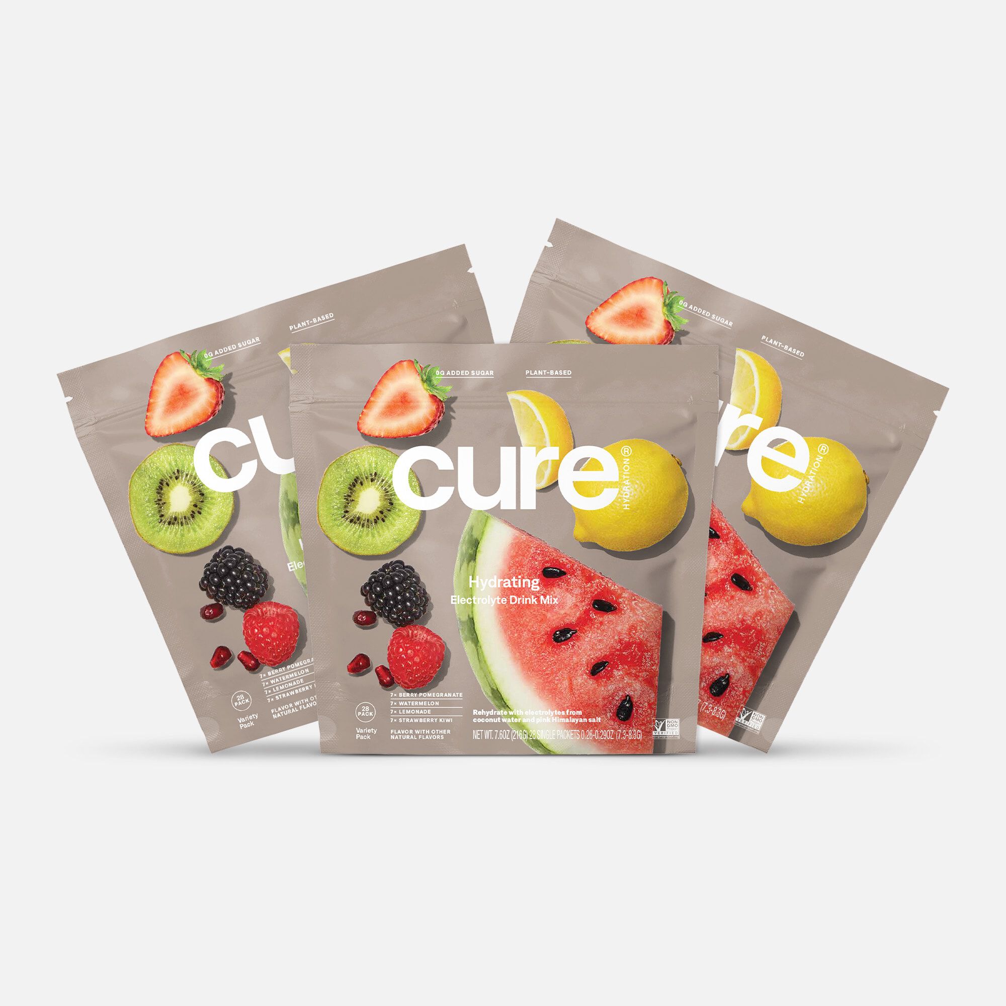 Cure Hydrating Electrolyte Drink Mix Pouches, Variety Pack, 28 ct. (3-Pack), , large