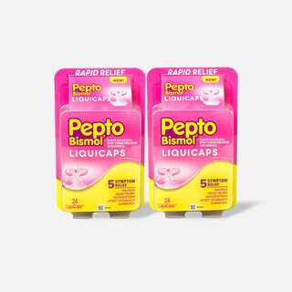 Pepto Bismol LiquiCaps, 24 ct. (2-Pack)