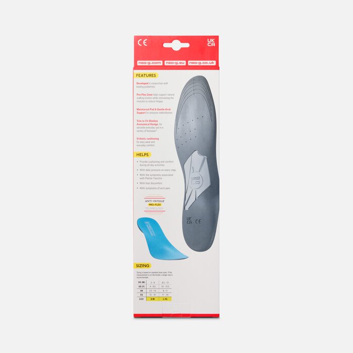 Neo G NeoThotics Pro-Flex Full Length Slimline Insole, , large