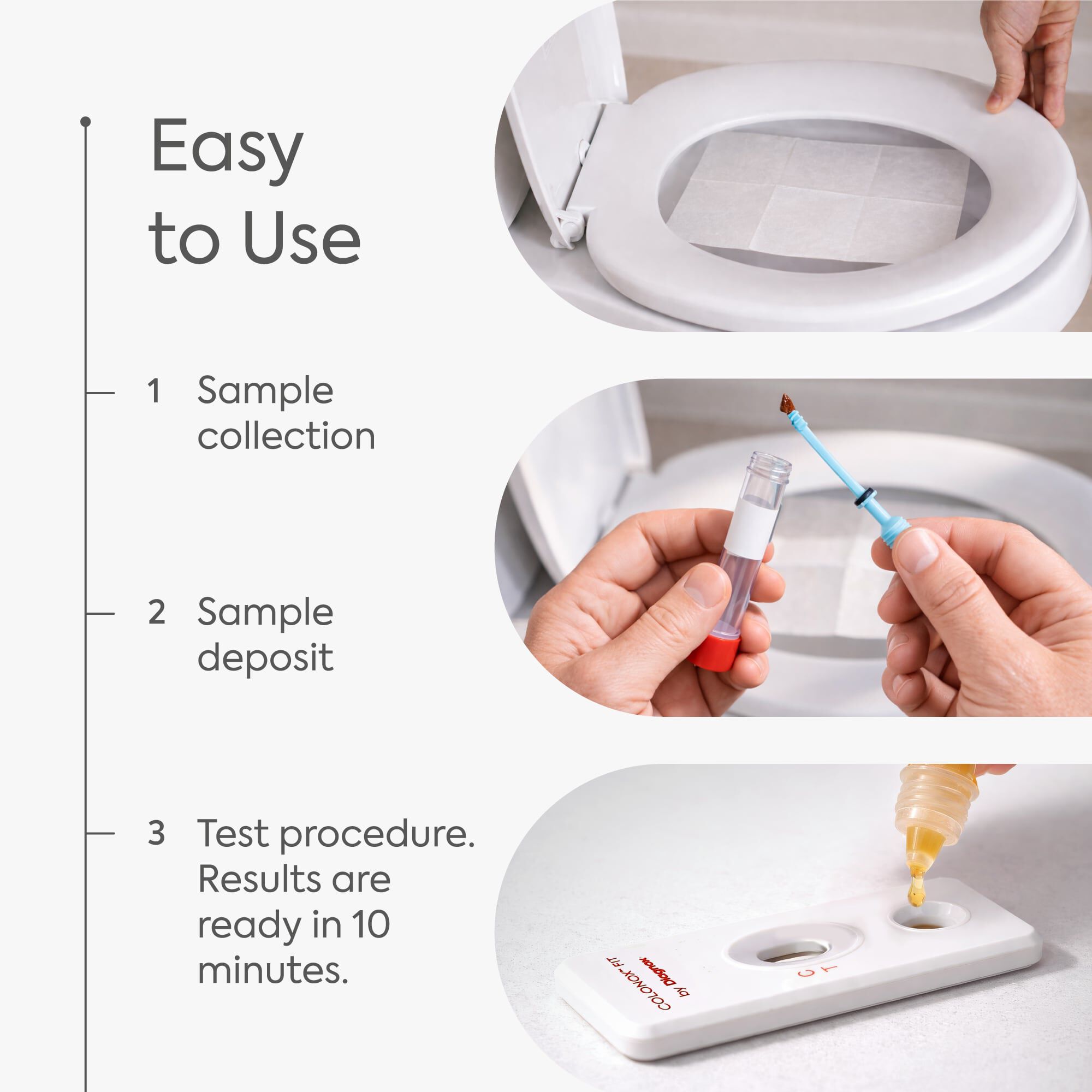 Diagnox Colonox™ FIT At-Home Stool Test Kit for Detecting GI Disorders, 2 Pack, , large