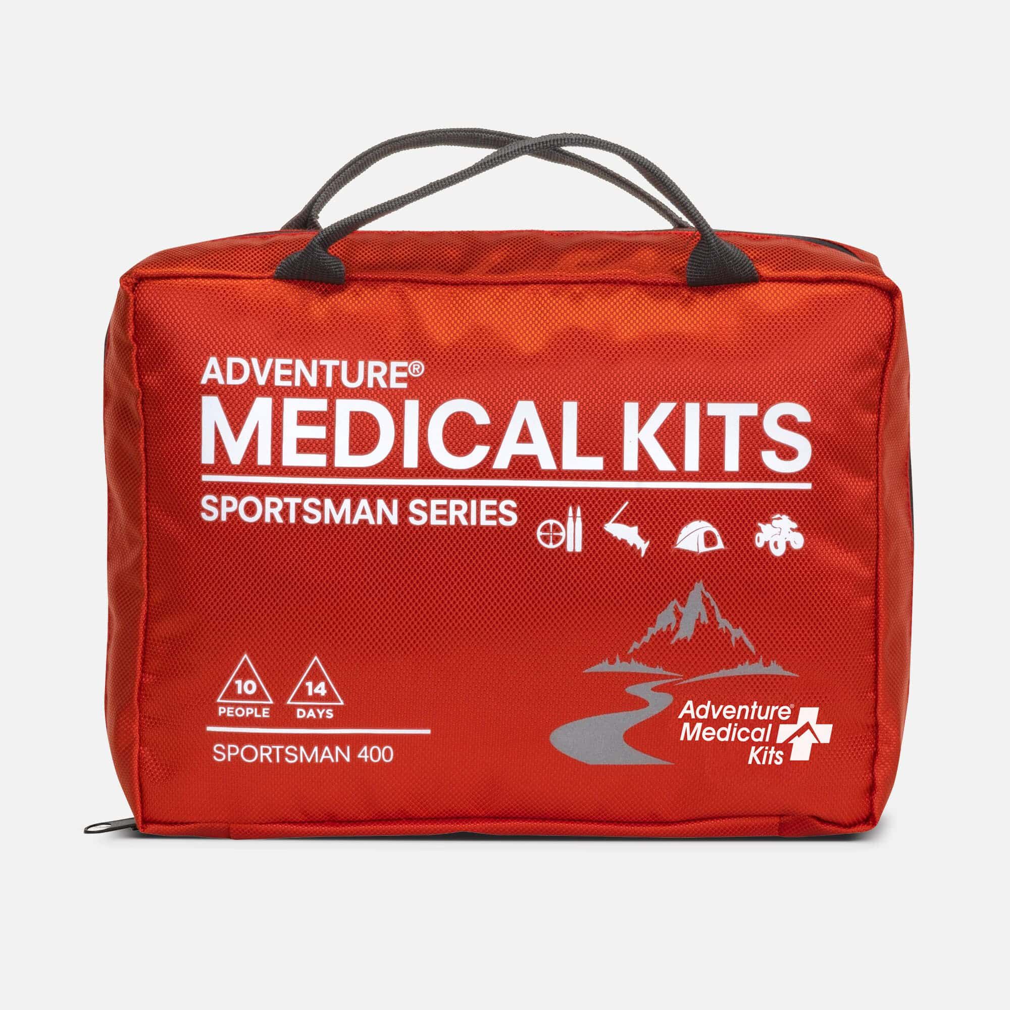 Adventure Medical Sportsman 400 First Aid Kit with C-Splint, 176 pc.