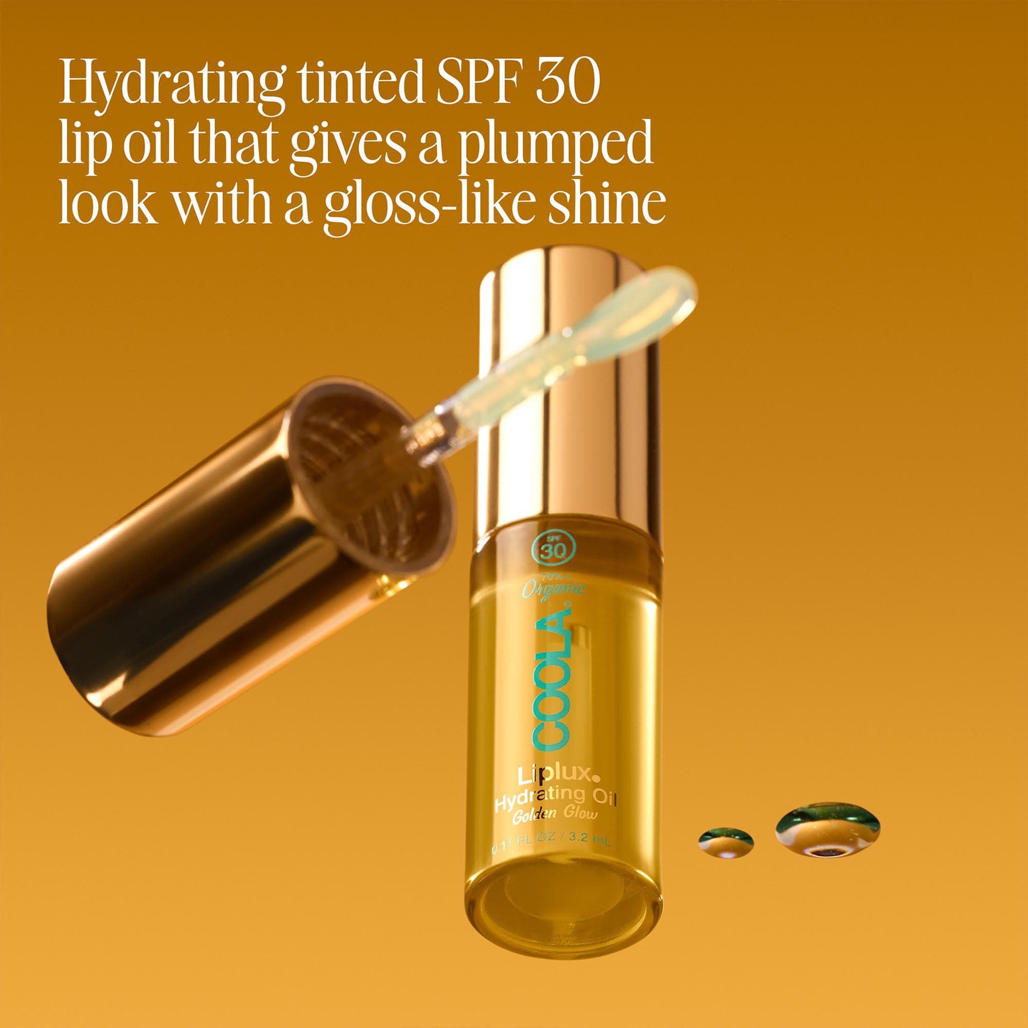 COOLA Classic Liplux Organic Hydrating Lip Oil Sunscreen SPF 30, .11 fl oz., , large