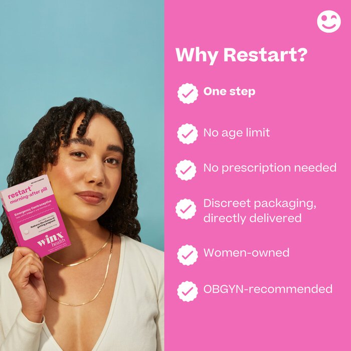 Winx Health Restart Emergency Contraceptive Morning After Pill, 1 ct., , large