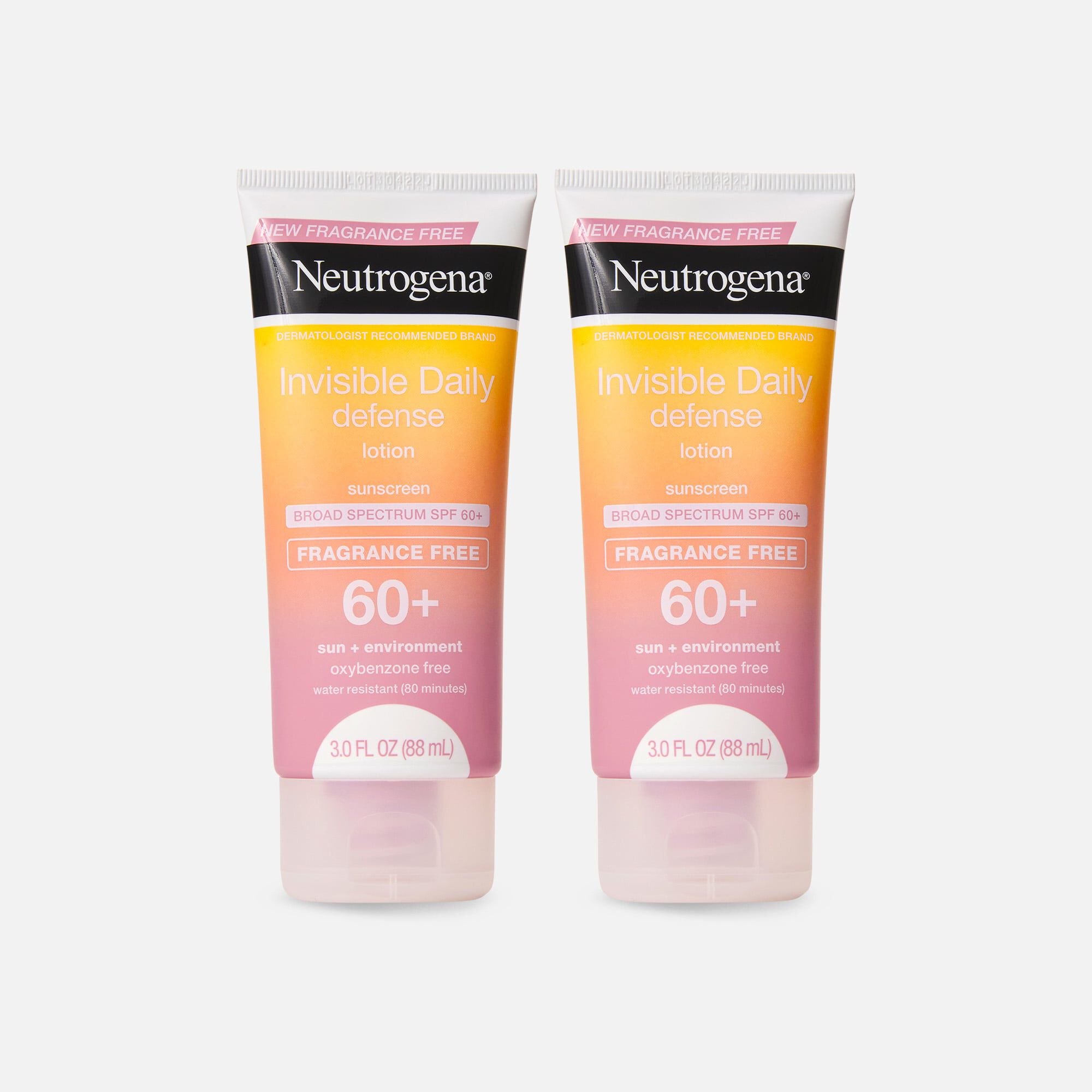 Neutrogena Invisible Defense Fragrance-Free Lotion SPF 60+, 3 oz. (2-Pack), , large