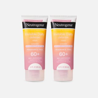 Neutrogena Invisible Defense Fragrance-Free Lotion SPF 60+, 3 oz. (2-Pack)