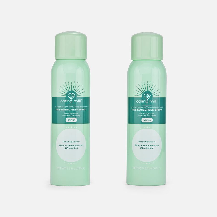 Caring Mill&trade; Children's Sunscreen Spray 50 SPF, 5.5 fl oz. - Twin Pack, , large image number 0