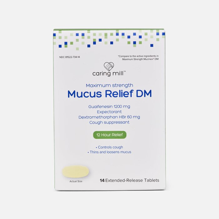 Caring Mill™ Maximum Strength Mucus-DM Extended-Release Tablets,14 ct, , large