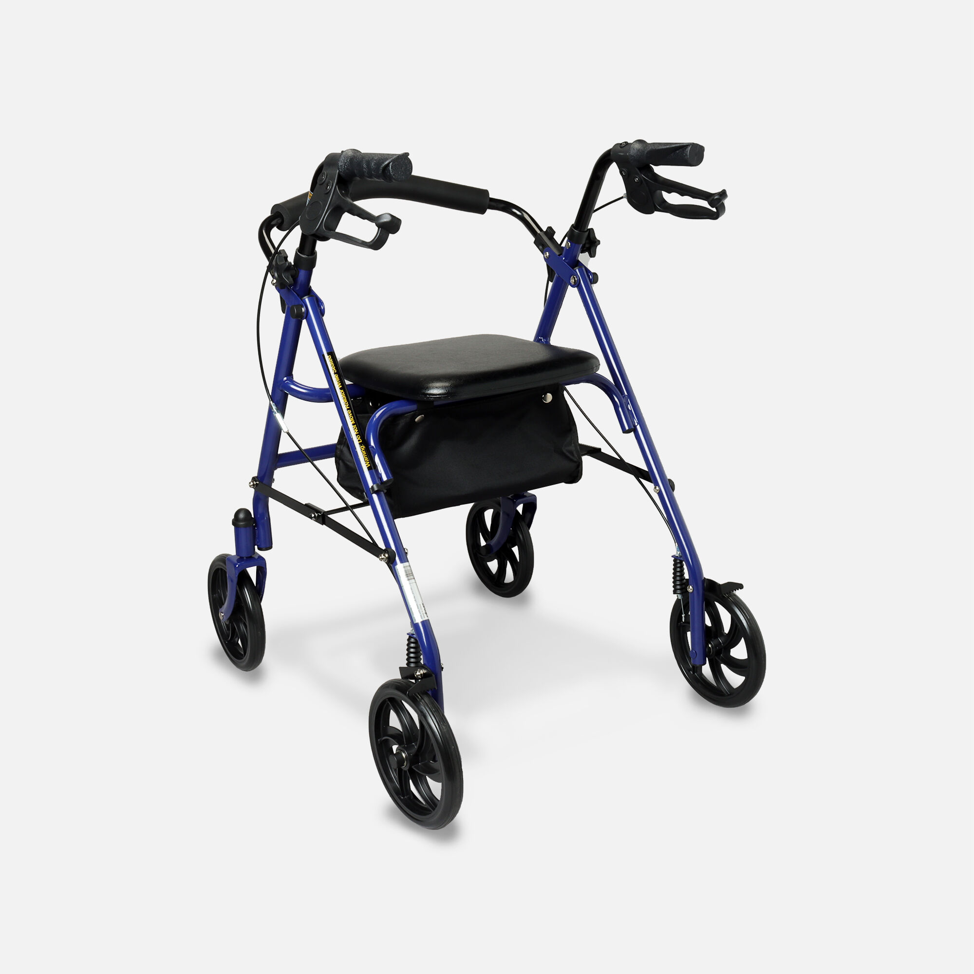 Drive Durable Four Wheel Rollator, 7.5" Casters, Blue, large