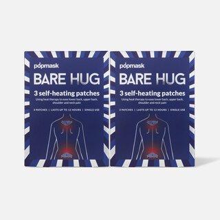 POPMASK Bare Hug Self-Heating Patches, 3 ct. (2-Pack)