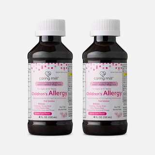 Caring Mill™ Children's Allergy Dye-Free Bubblegum Liquid 4 oz. (2-Pack)