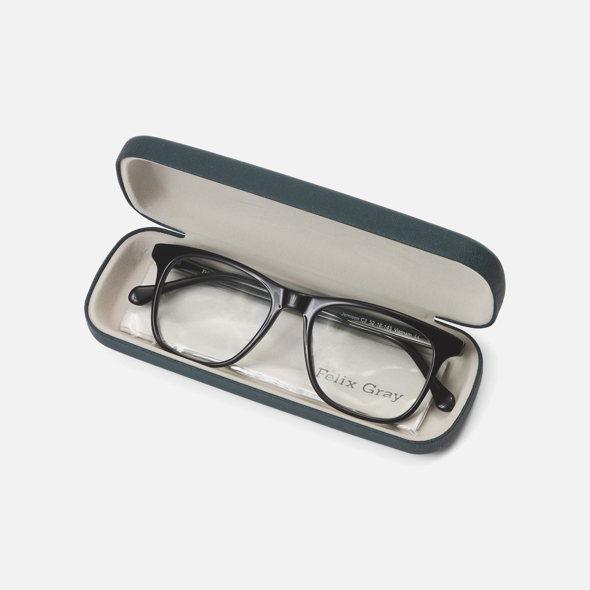 Felix Gray Reading Glasses, Jemison, Black, large