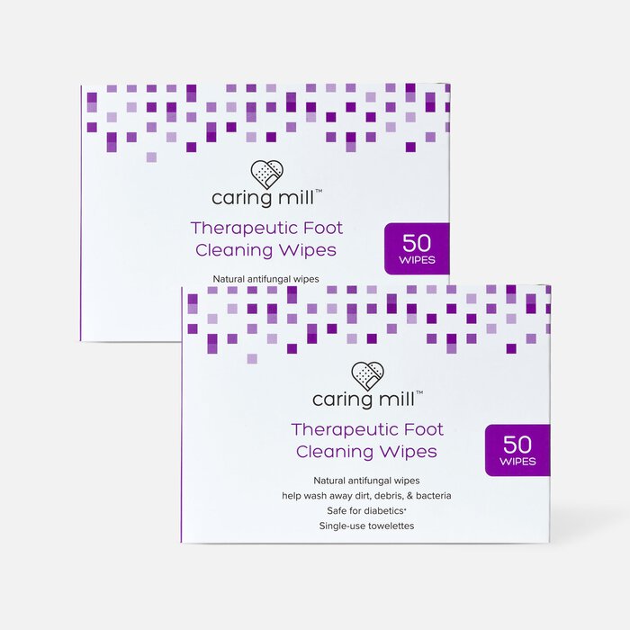Caring Mill™ Therapeutic Antifungal Foot Wipes, 50 ct. (2-Pack), , large
