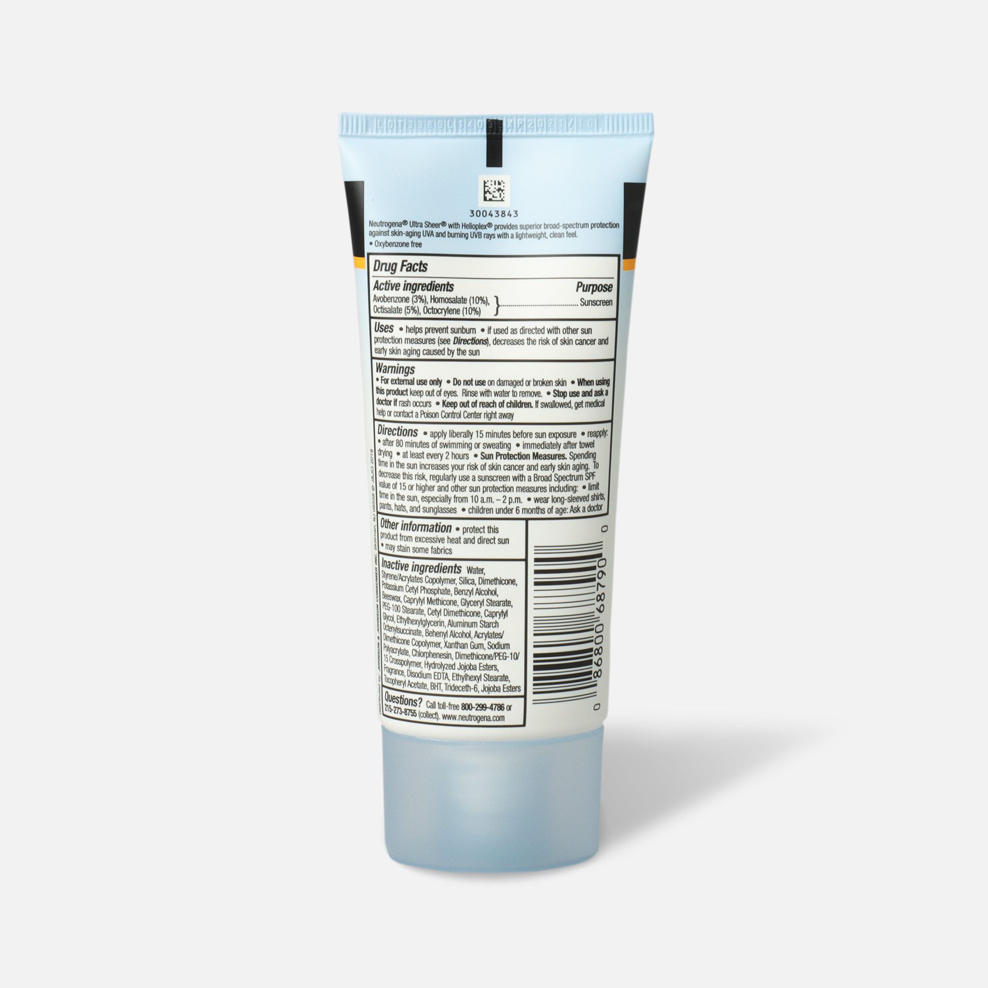Neutrogena Ultra Sheer Dry-Touch Sunscreen, 3 oz., , large