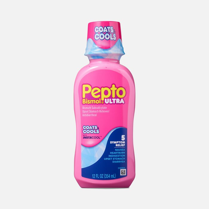 Pepto Bismol Ultra with Instacool Liquid for Nausea & Diarrhea Relief, 12 oz., , large