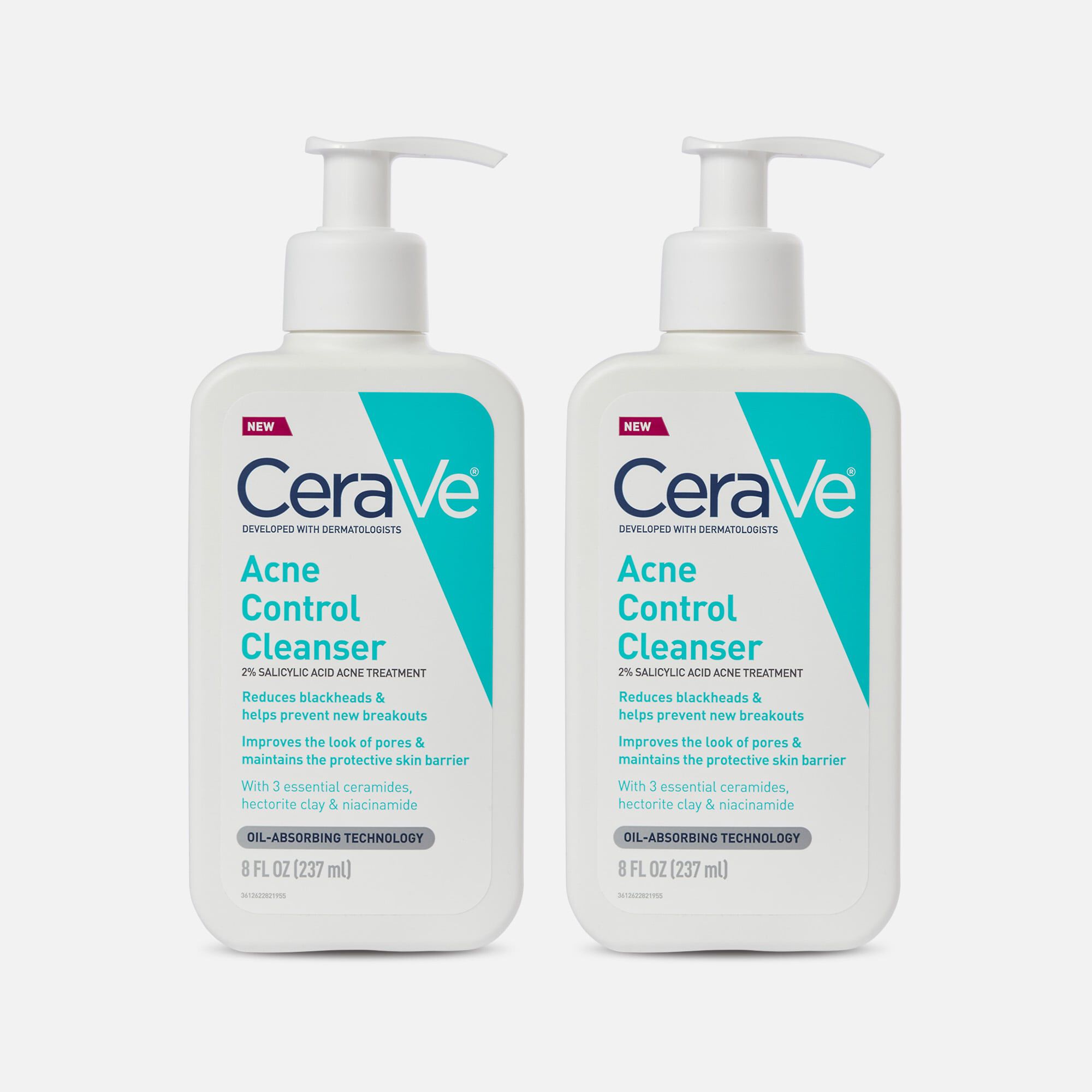 CeraVe Acne Control Cleanser, 8 oz. (2-Pack), , large