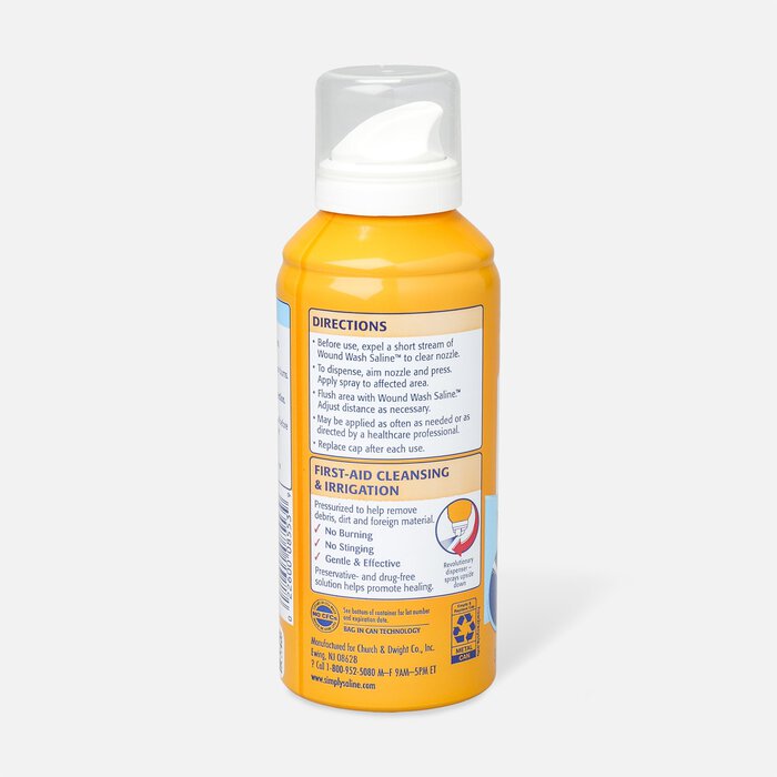 Wound Wash Saline, Simply Painless 0.9% - 3 oz., , large
