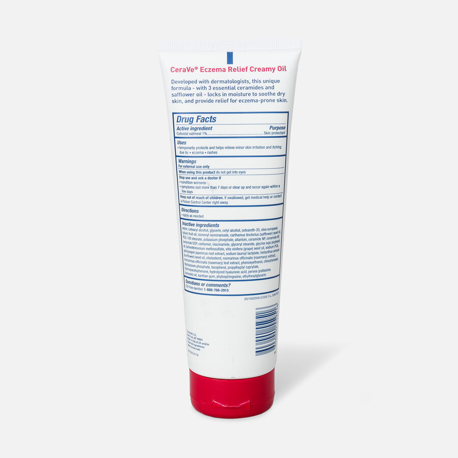 CeraVe Eczema Relief Creamy Oil, 8 oz., , large image number 1