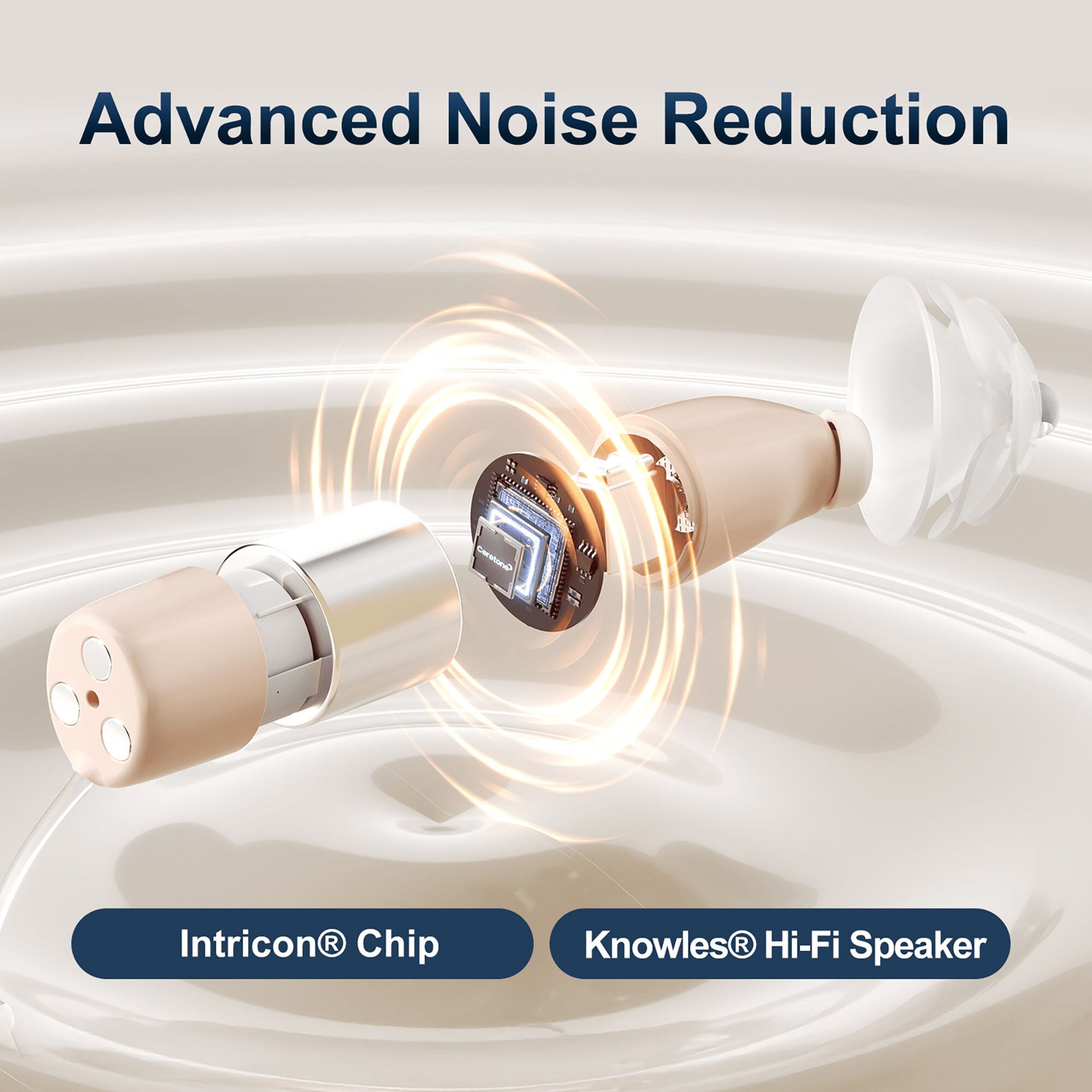 Ceretone Core One Pro Invisible in Canal OTC Hearing Aids, , large