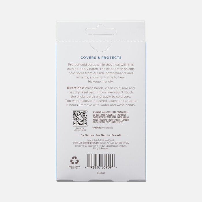Burt's Bees Cold Sore Healing Patches, 12-Pack, , large
