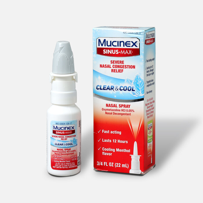 Mucinex Sinus-Max Nasal Spray Clear and Cool, .75 oz., , large