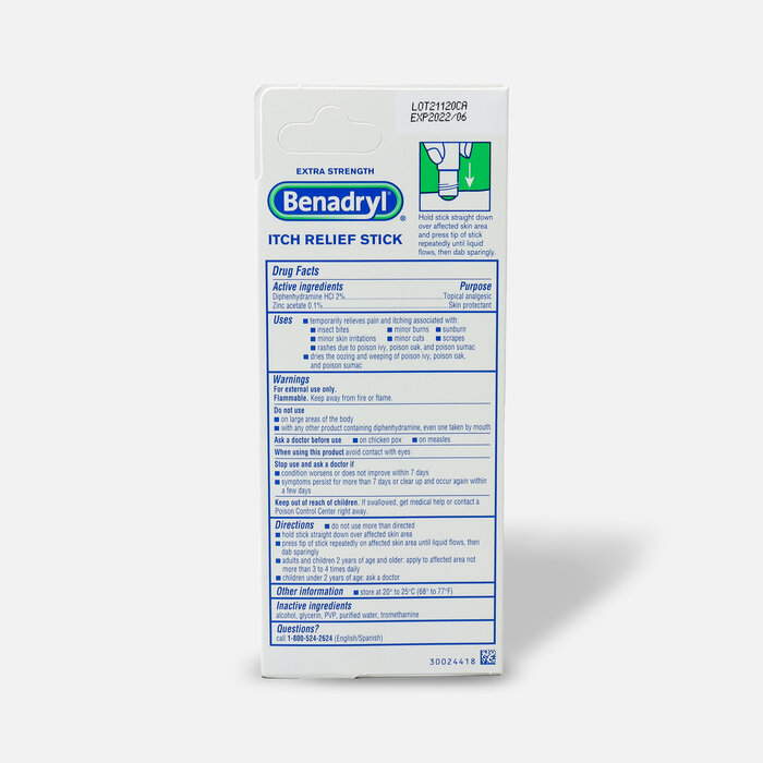 Benadryl Itch Relief Stick 14 ml (3-Pack), , large