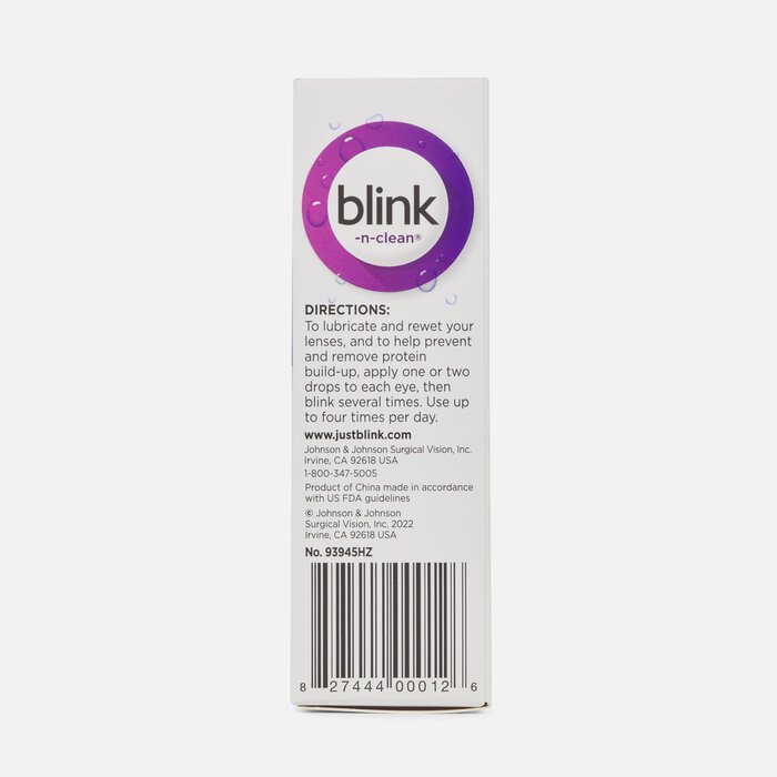 Bausch + Lomb Blink-N-Clean Lens Drops, 0.5 fl oz., , large