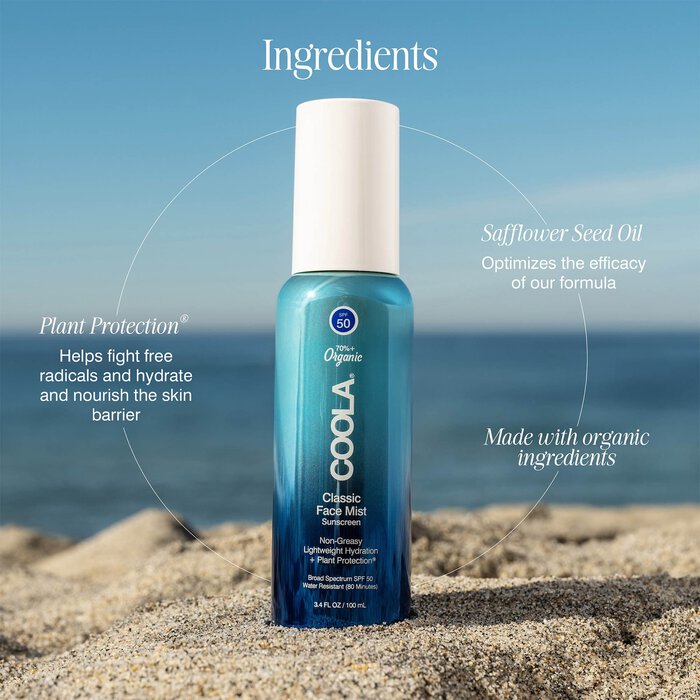 COOLA Classic Face Sunscreen Mist - SPF 50, 3.4 oz., , large