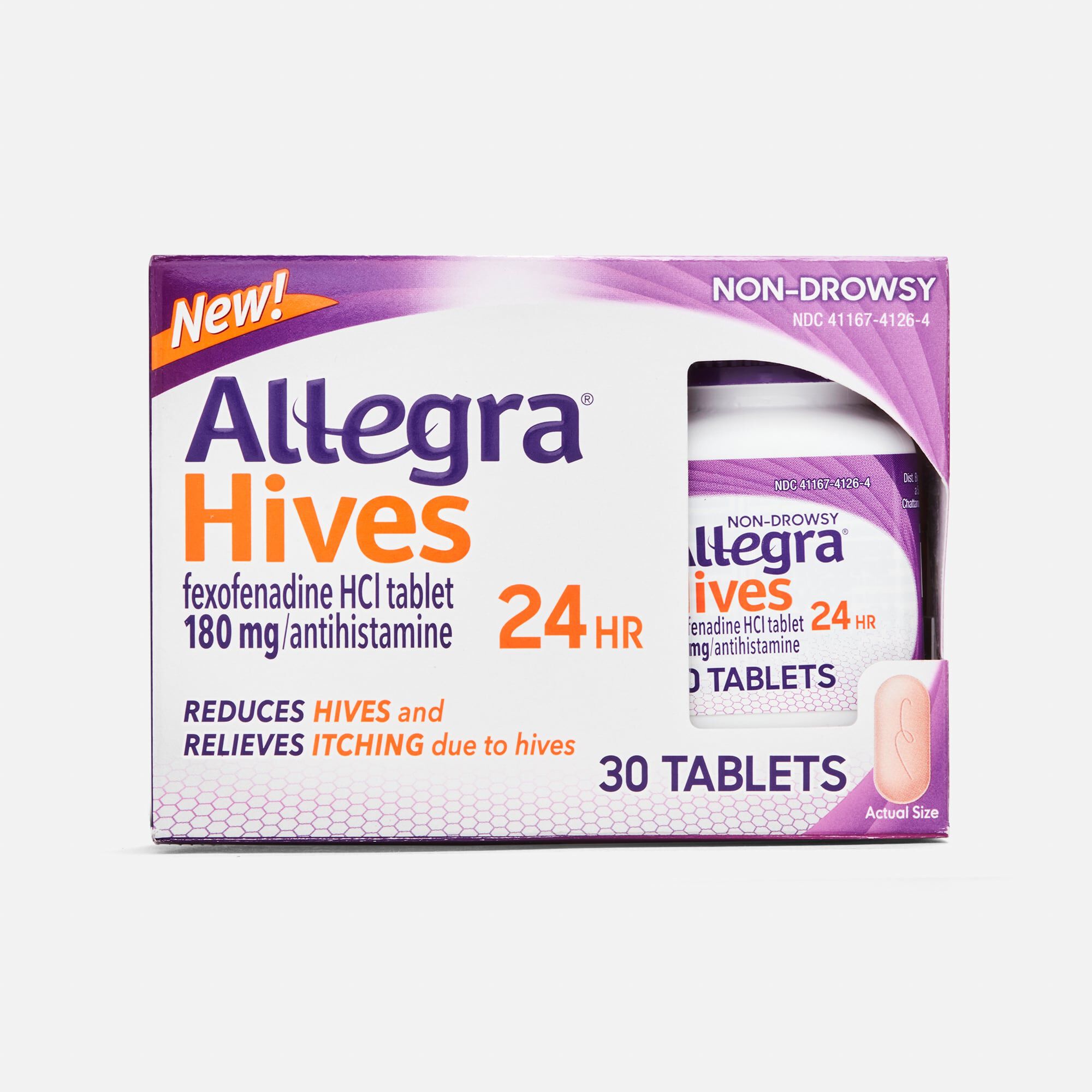 Allegra Hives 24 Hour, Non-Drowsy Tablets, 30 ct., , large