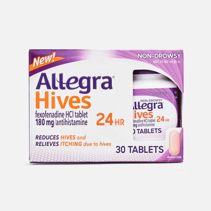 Allegra Hives 24 Hour, Non-Drowsy Tablets, 30 ct., , large